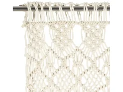 Cortina de macramé algodón 140x240 cm ES159642