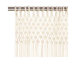 Cortina de macramé algodón 140x240 cm ES235851