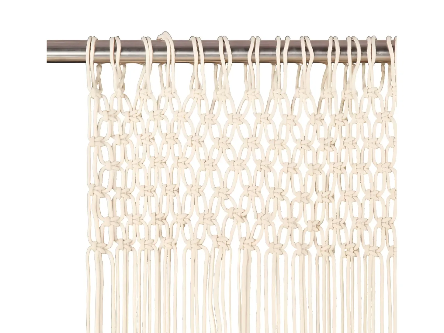 Cortina de macramé algodón 140x240 cm ES235851