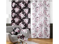 Cortina de terciopelo floral 140 x 240 cm
