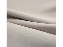 Cortina opaca con anillas de metal beige 290x245 cm ES555389