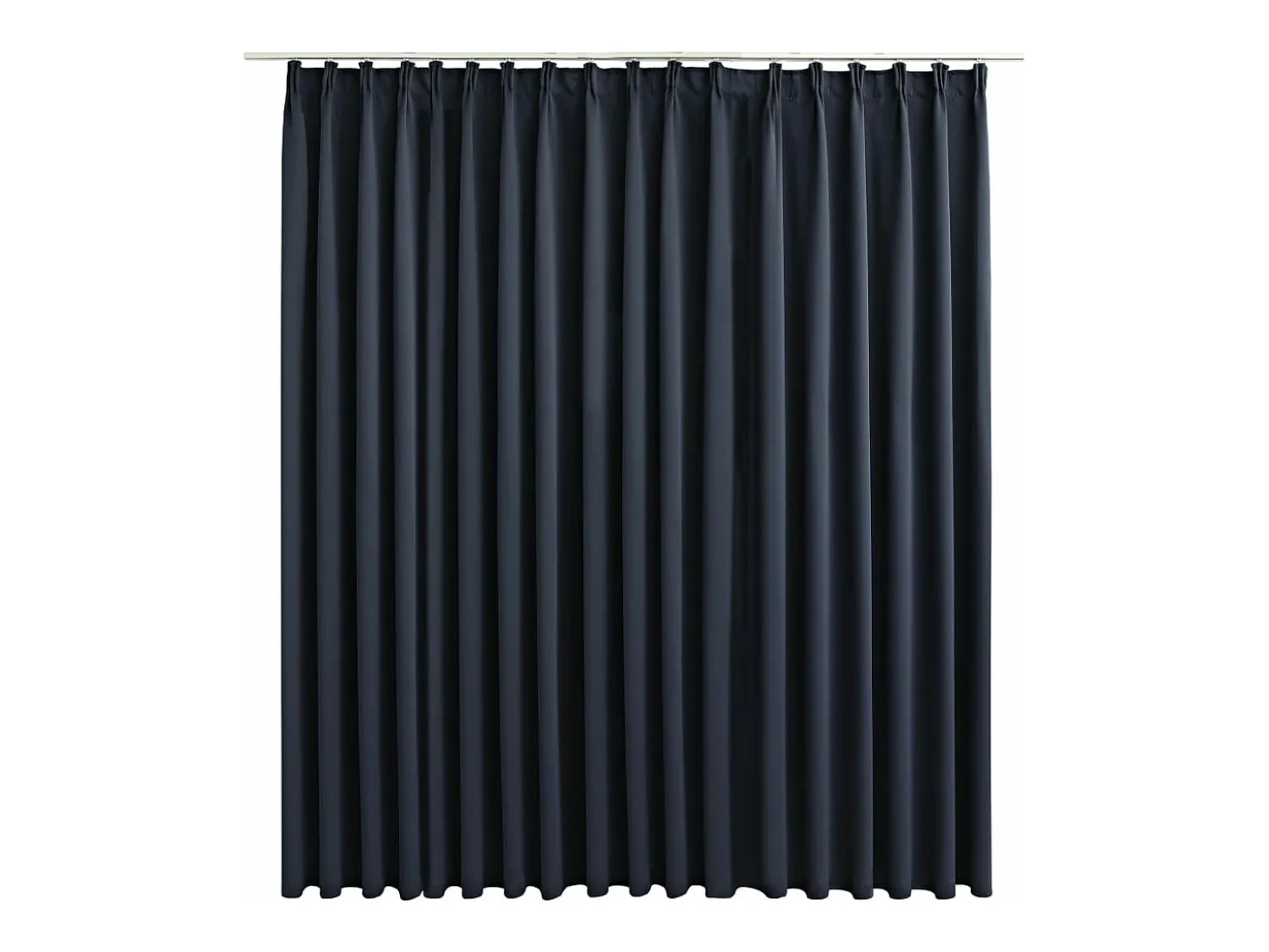 Cortina opaca con ganchos gris antracita 290x245 cm ES202792