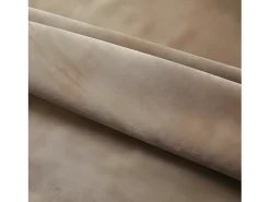 Cortina opaca con ganchos terciopelo beige 290x245 cm ES748849