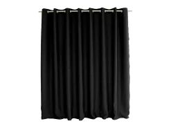 Cortina opaca de alambre negro de gran anchura 300 x 240 cm