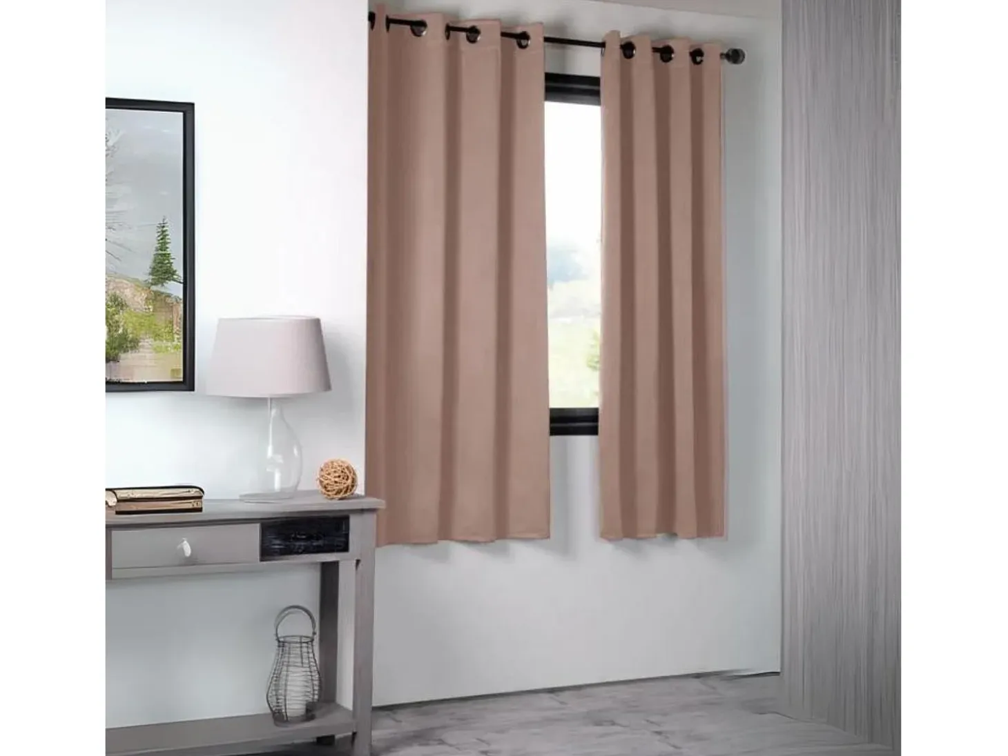 Cortina opaca unida 210gr/m² 140 x 280 cm