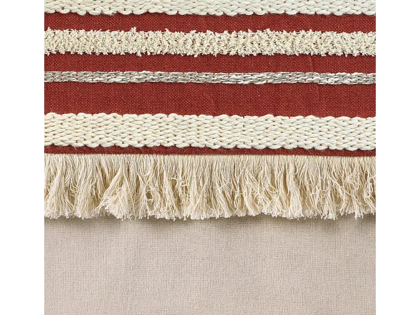 Cortina superior tejida y con flecos 140 x 240 cm