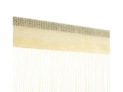 Cortinas de flecos 2 piezas 140x250 cm crema ES491975