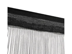 Cortinas de flecos 2 piezas 100x250 cm negras ES239277