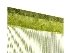 Cortinas de flecos 2 piezas 140x250 cm verde ES323091