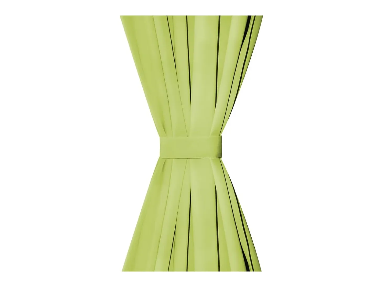 Cortinas de micro-raso con bucles 2 unidades 140x175cm verde ES376622