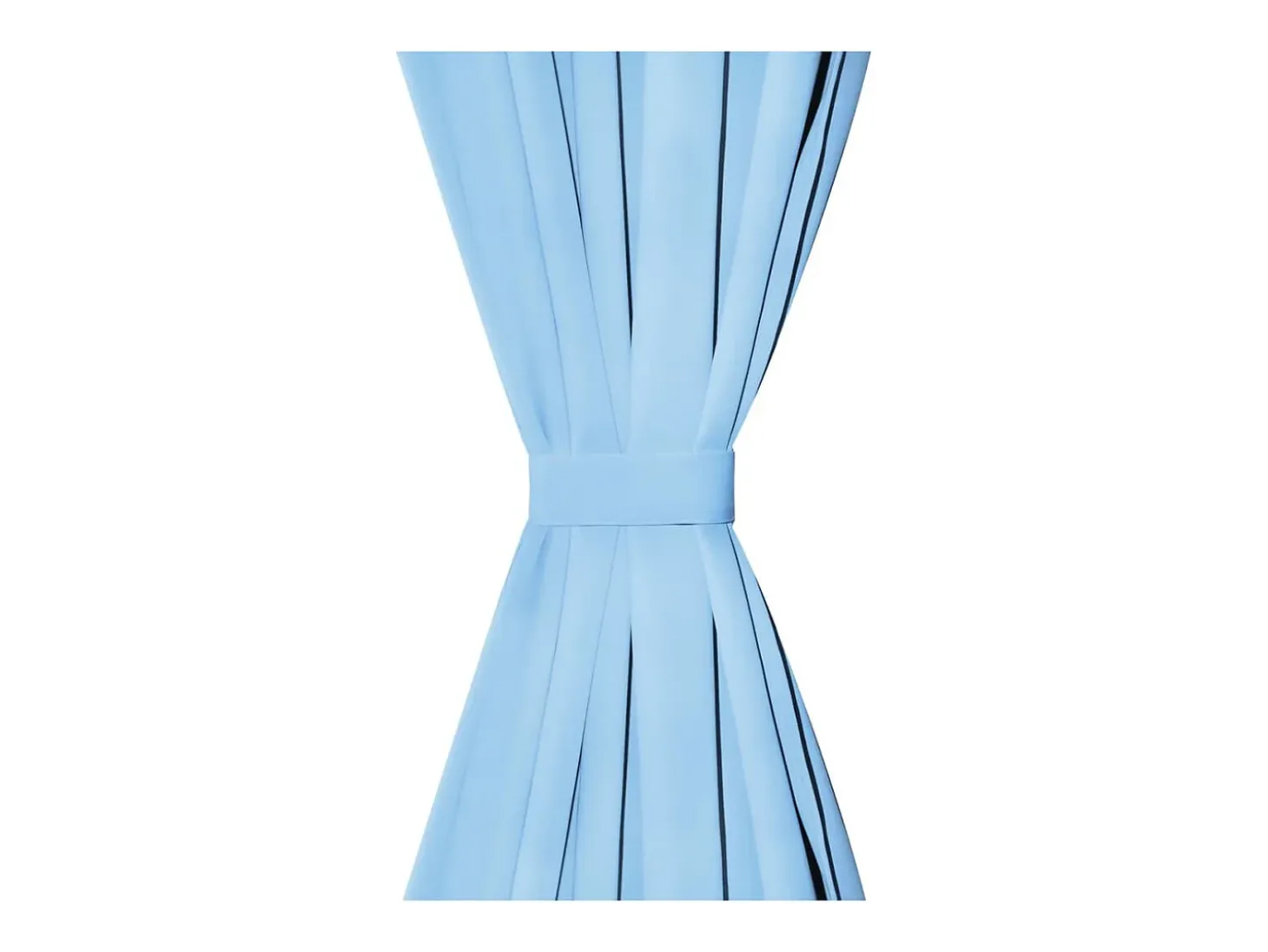Cortinas de micro-raso con bucles 2 unidades 140x175cm turquesa ES583269