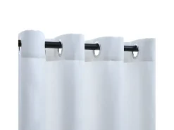 Cortinas opacas anillas de metal 2 pzas blanco crudo 140x225 cm ES932118