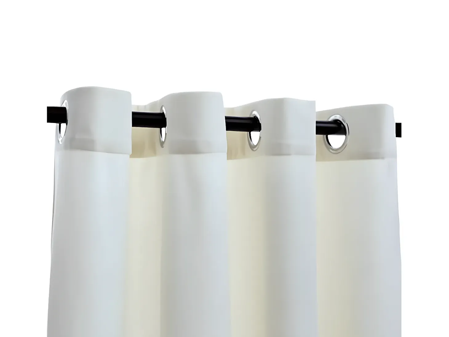 Cortinas opacas con anillas 2 uds terciopelo crema 140x225 cm ES241068