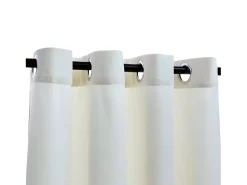 Cortinas opacas con anillas 2 uds terciopelo crema 140x175 cm ES158851