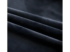 Cortinas opacas con ganchos 2 uds terciopelo negro 140x245 cm ES697872