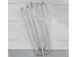 Cortinas opacas con ganchos look de lino 2 pzas beige 140x245cm ES121491
