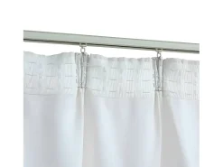 Cortinas opacas con ganchos 2 piezas blanco crudo 140x245 cm ES374600