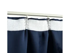 Cortinas opacas con ganchos 2 piezas azul 140x175 cm ES391689