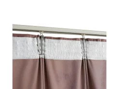 Cortinas opacas ganchos 2 pzas terciopelo rosa viejo 140x225 cm ES615396