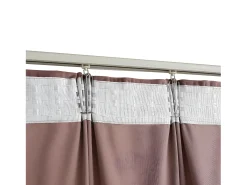 Cortinas opacas ganchos 2 pzas terciopelo rosa viejo 140x175 cm ES766445