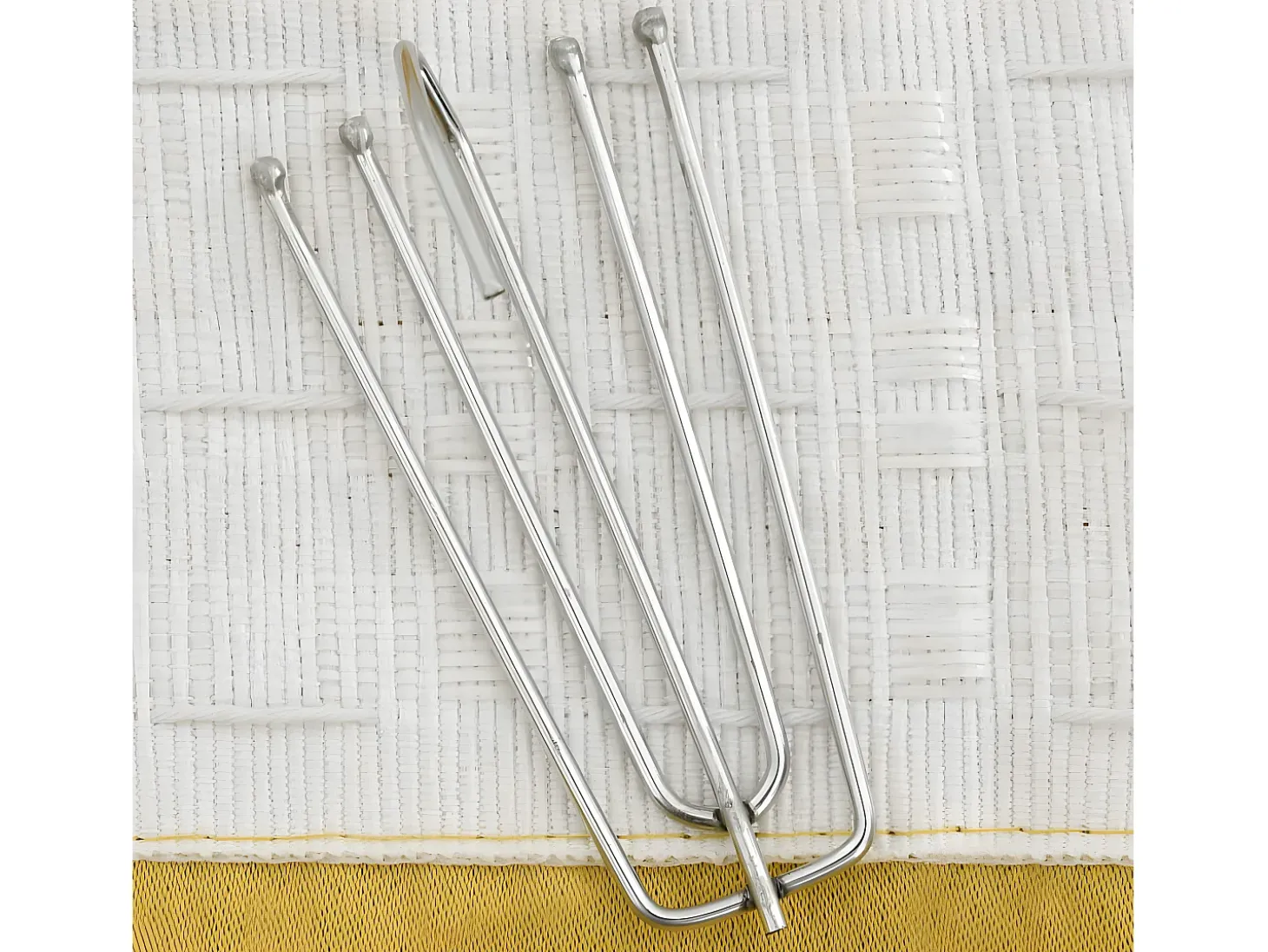 Cortinas opacas ganchos look de lino 2 pzas amarillo 140x245 cm ES127416