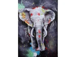 Cuadro al óleo Elefante MCW-H25 pintado a mano, 150x100cm