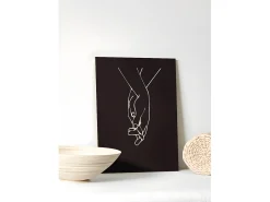 Cuadro de madera Black Hands
