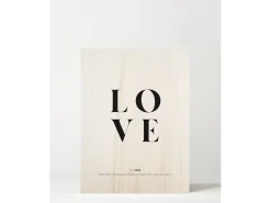 Cuadro de madera Love definition