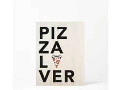 Cuadro de madera Pizza Lover