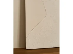 Cuadro decorativo sobre lienzo de algodón pintado artesanalmente con pintura al oleo sin marco de 80x100cm - LEO - DECOWOOD
