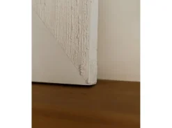 Cuadro decorativo sobre lienzo de algodón con marco de madera marrón claro pintado artesanalmente con pintura al oleo de 100x150cm - ADRIANA - DECOWOOD