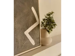 Cuadro decorativo sobre lienzo de algodón con marco de madera negro pintado artesanalmente con pintura al oleo de 100x150cm - SILVANA - DECOWOOD