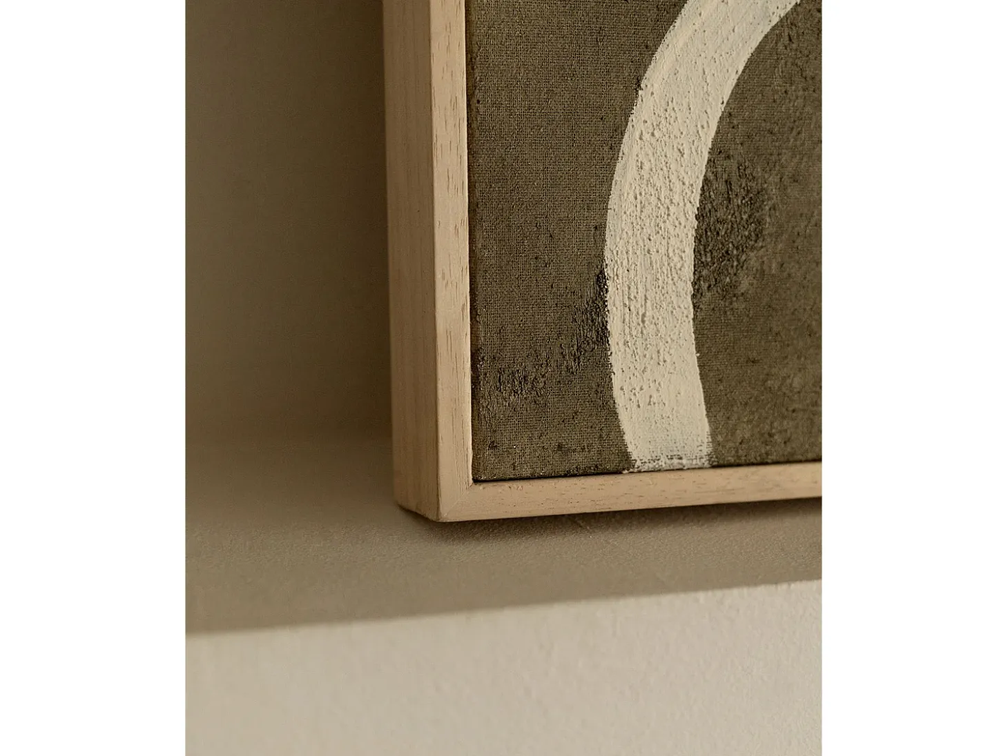 Cuadro decorativo sobre lienzo de algodón con marco de madera negro pintado artesanalmente con pintura al oleo de 100x150cm - SILVANA - DECOWOOD