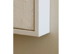 Cuadro decorativo sobre lienzo de algodón con marco de madera negro pintado artesanalmente con pintura al oleo de 100x150cm - VIRGINIA - DECOWOOD