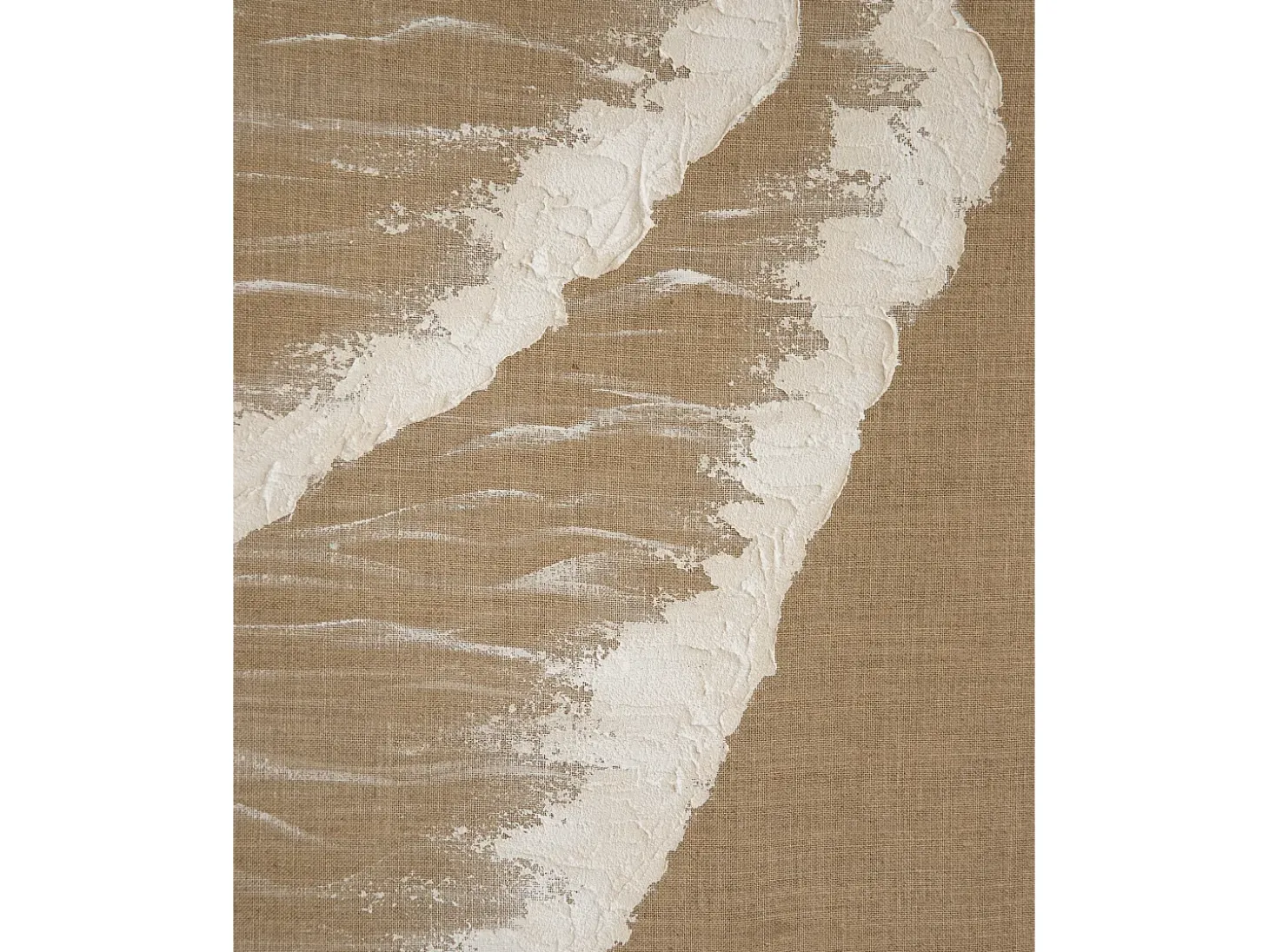 Cuadro decorativo sobre lienzo de lino con marco de madera marrón oscuro pintado artesanalmente con pintura al oleo de 100x150cm - ADRIANA - DECOWOOD