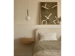 Cuadro decorativo sobre lienzo de algodón con marco de madera blanco pintado artesanalmente con pintura al oleo de 60x80cm - SILVANA - DECOWOOD