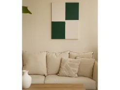 Cuadro decorativo sobre lienzo de algodón pintado artesanalmente con pintura al oleo sin marco de 80x100cm - PRISMA - DECOWOOD