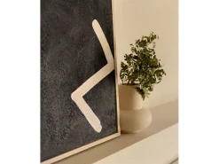 Cuadro decorativo sobre lienzo de algodón con marco de madera negro pintado artesanalmente con pintura al oleo de 80x100cm - SILVANA - DECOWOOD