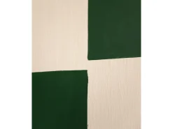 Cuadro decorativo sobre lienzo de algodón con marco de madera marrón claro pintado artesanalmente con pintura al oleo de 80x100cm - PRISMA - DECOWOOD