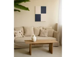 Cuadro decorativo sobre lienzo de algodón pintado artesanalmente con pintura al oleo sin marco de 60x80cm - PRISMA - DECOWOOD