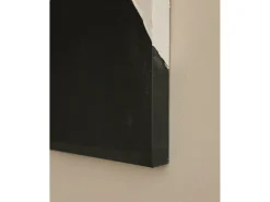 Cuadro decorativo sobre lienzo de algodón con marco de madera marrón oscuro pintado artesanalmente con pintura al oleo de 100x150cm - KIKA - DECOWOOD