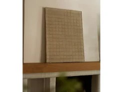 Cuadro decorativo sobre lienzo de algodón con marco de madera marrón claro pintado artesanalmente con pintura al oleo de 60x80cm - JAN - DECOWOOD