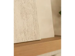 Cuadro decorativo sobre lienzo de lino con marco de madera negro pintado artesanalmente con pintura al oleo de 60x80cm - MARLENE - DECOWOOD