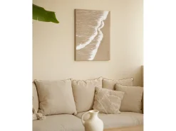 Cuadro decorativo sobre lienzo de lino pintado artesanalmente con pintura al oleo sin marco de 100x150cm - ADRIANA - DECOWOOD