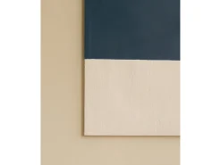 Cuadro decorativo sobre lienzo de algodón con marco de madera negro pintado artesanalmente con pintura al oleo de 80x100cm - MARINA - DECOWOOD