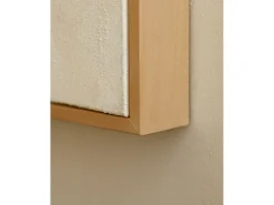Cuadro decorativo sobre lienzo de lino con marco de madera negro pintado artesanalmente con pintura al oleo de 100x150cm - ADRIANA - DECOWOOD