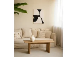 Cuadro decorativo sobre lienzo de algodón pintado artesanalmente con pintura al oleo sin marco de 80x100cm - MISIA - DECOWOOD