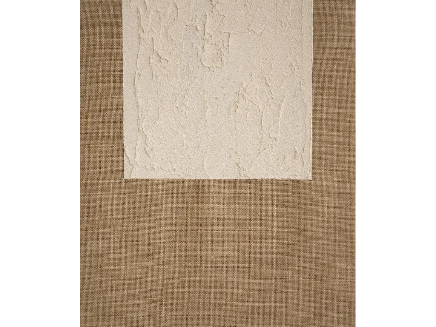 Cuadro decorativo sobre lienzo de lino con marco de madera marrón oscuro pintado artesanalmente con pintura al oleo de 100x150cm - NIMBA - DECOWOOD