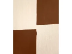 Cuadro decorativo sobre lienzo de algodón con marco de madera negro pintado artesanalmente con pintura al oleo de 80x100cm - PRISMA - DECOWOOD