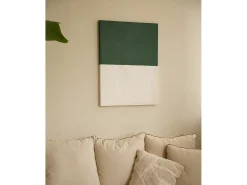 Cuadro decorativo sobre lienzo de algodón con marco de madera blanco pintado artesanalmente con pintura al oleo de 100x150cm - MARINA - DECOWOOD